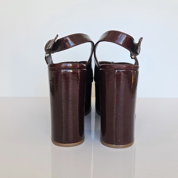 SCHUTZ Brandi Platform Sandals Root Brown $198 Size US 8.5 - Picture 9 of 15